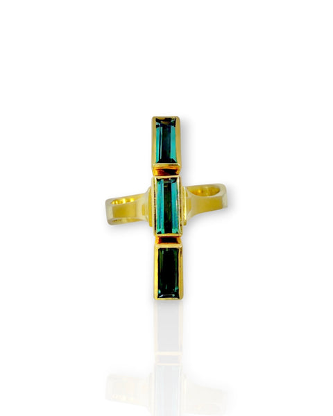 18k Gold Peter Cullman Tourmaline Ring (7)