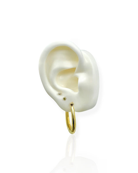 18k Gold Hoop Earrings