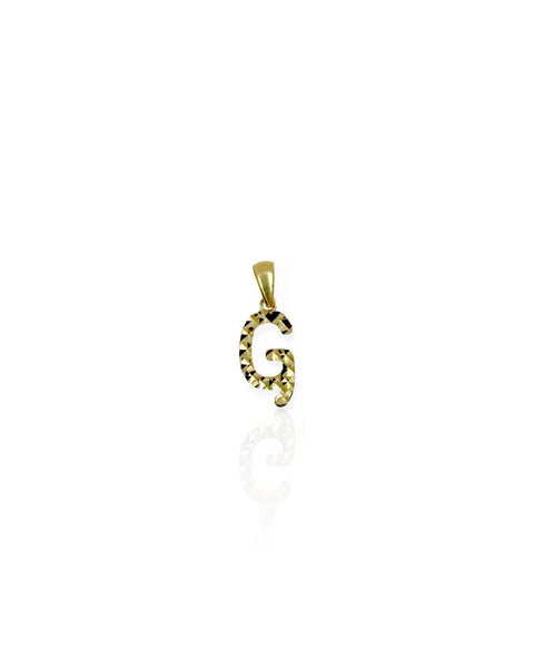 14k Gold Letter G Charm