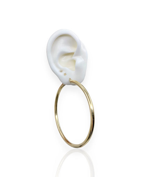 14k Gold Large Hoop Earrings