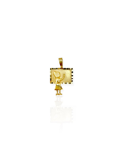 14k Gold Teacher Charm