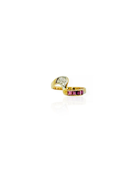 14k Gold Ruby and Diamond Rings (6.25)