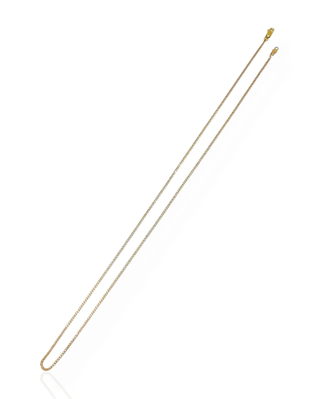 14k Gold Curb Chain Necklace (19.375
