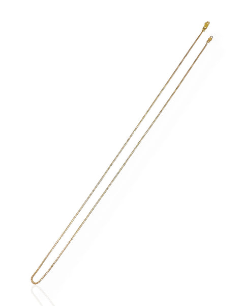 14k Gold Curb Chain Necklace (19.375