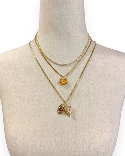 14k Gold Flower Charms