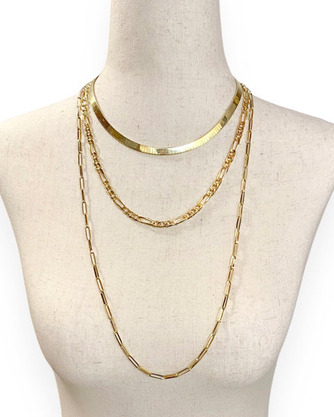 14k Gold Paperclip Chain Necklace (30.375")