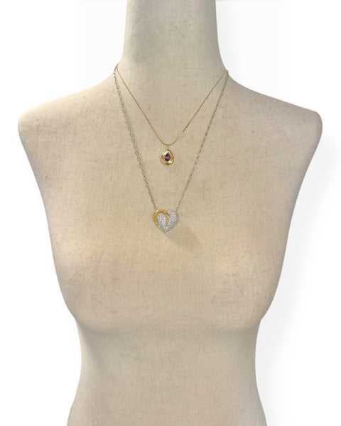 14k Gold Amethyst Pear Charm