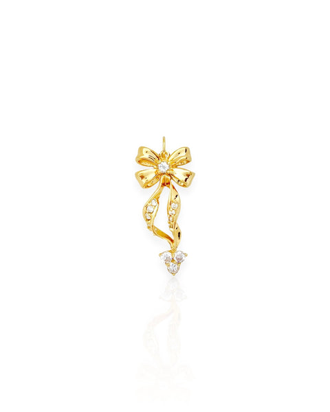 14k Gold Bow Charm