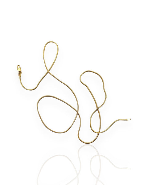 14k Gold Snake Chain Necklace (24