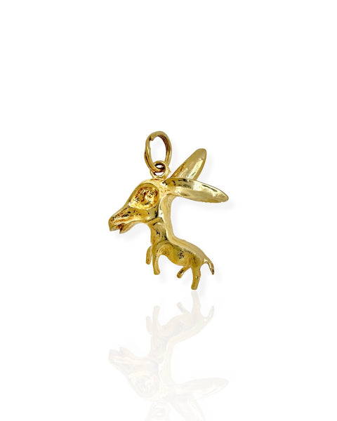 14k Gold Donkey Charm