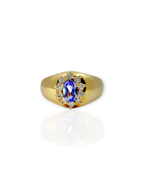 14k Gold Tanzanite Dome Ring (9)