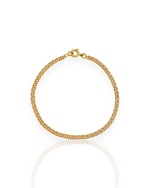 19k Gold Bismark Chain Bracelet (7