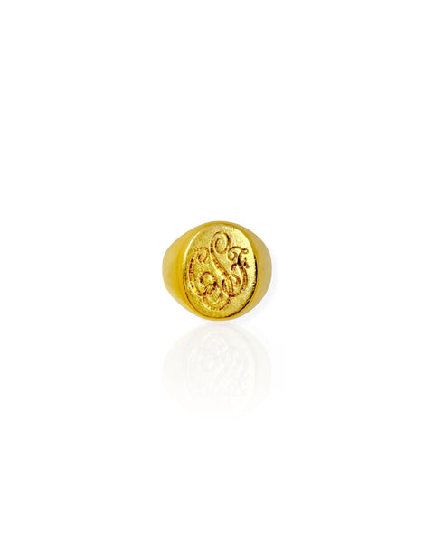 18k Gold Tiffany CFS/CSF Signet Ring (3)