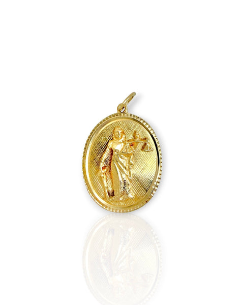 14k Lady Justice Charm