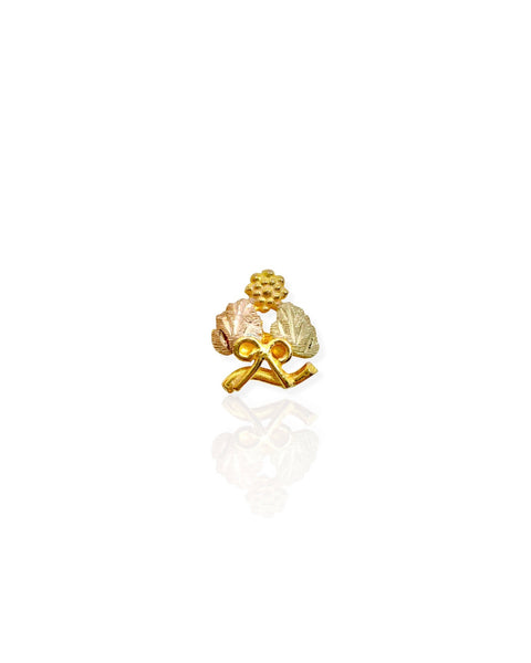 14k Gold Leaf/Bow Earring