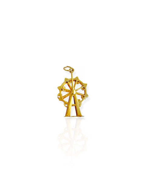 14k Gold Ferris Wheel Charm