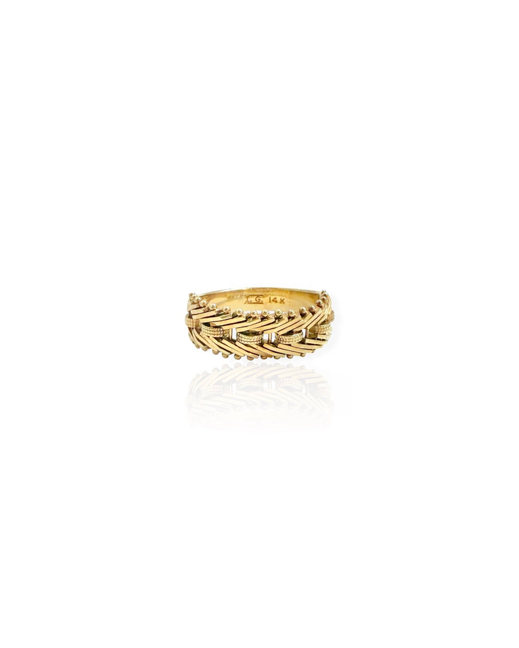 14k Gold Fancy Chain Ring (7)