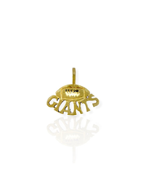 14k Gold New York Giants Football Charm