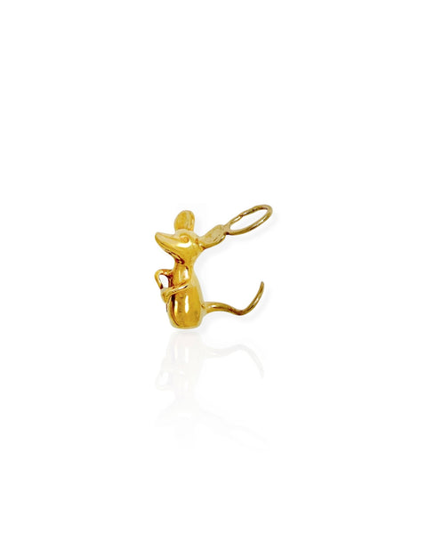 14k Gold Mouse Charm