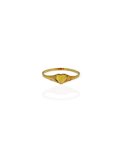 14k Gold Heart Ring (3.75)