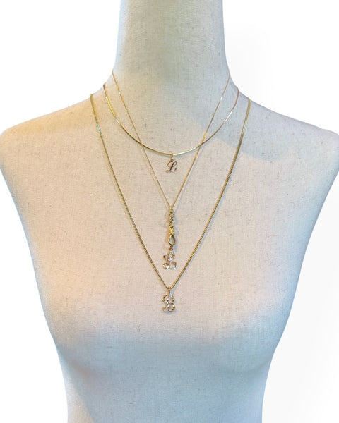 14k Gold Letter B Charm