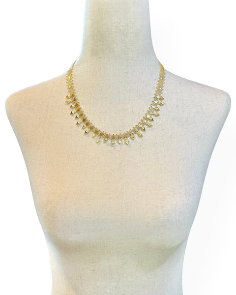 18k Gold Mesh Cleopatra Necklace (19.25")