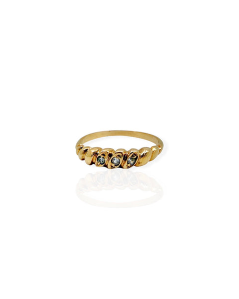 14k Gold Twisted Ring (5.75)