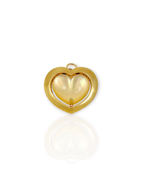 18k Gold Mimi Milano Swivel Heart Charm