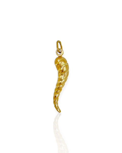 14k Gold Unicorn Horn/Cornicello Charm