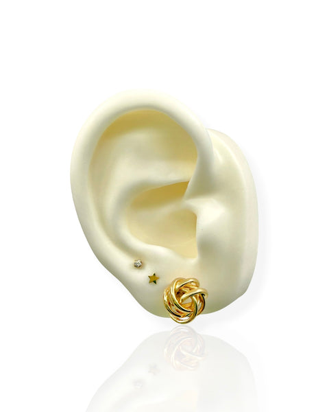14k Gold Twist Earrings