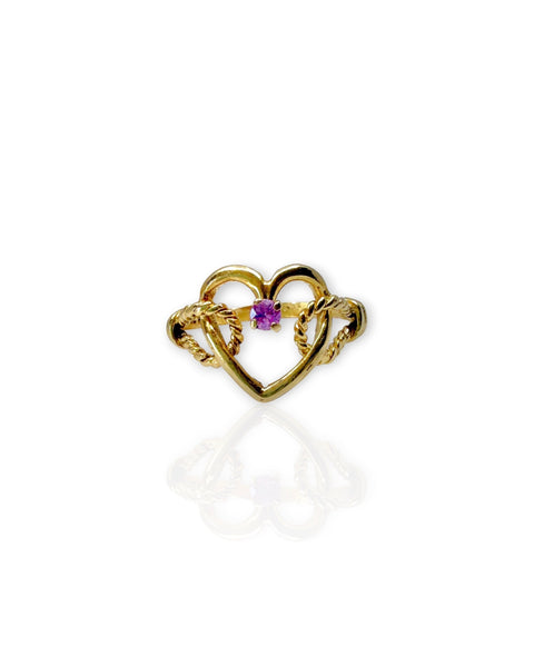 14k Gold Heart Ring (5.5)