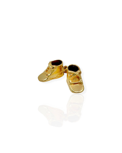 14k Gold Baby Booties Charm