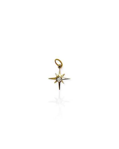 14k Gold Star of Bethlehem/Christmas Star Charm