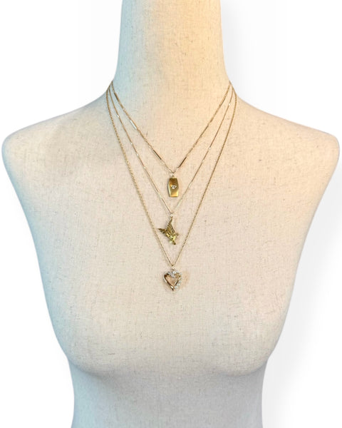 18k Gold Bird Charm