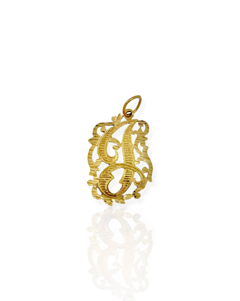 14k Gold Letter J Charm