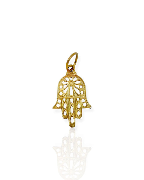 14k Gold Hamsa Charm