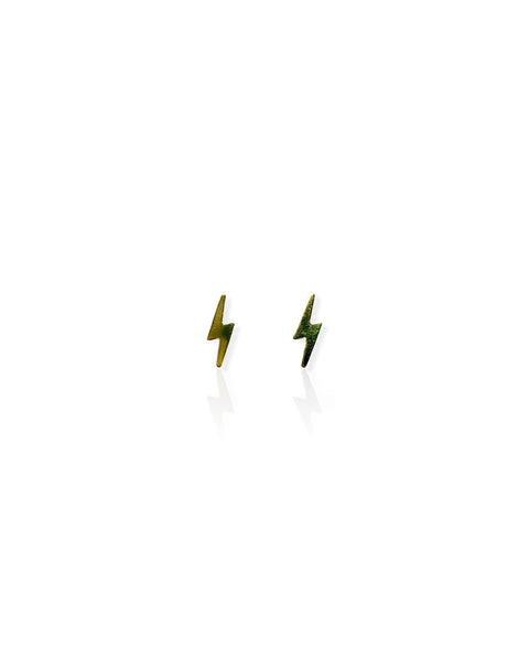 14k Gold Lightning Earrings