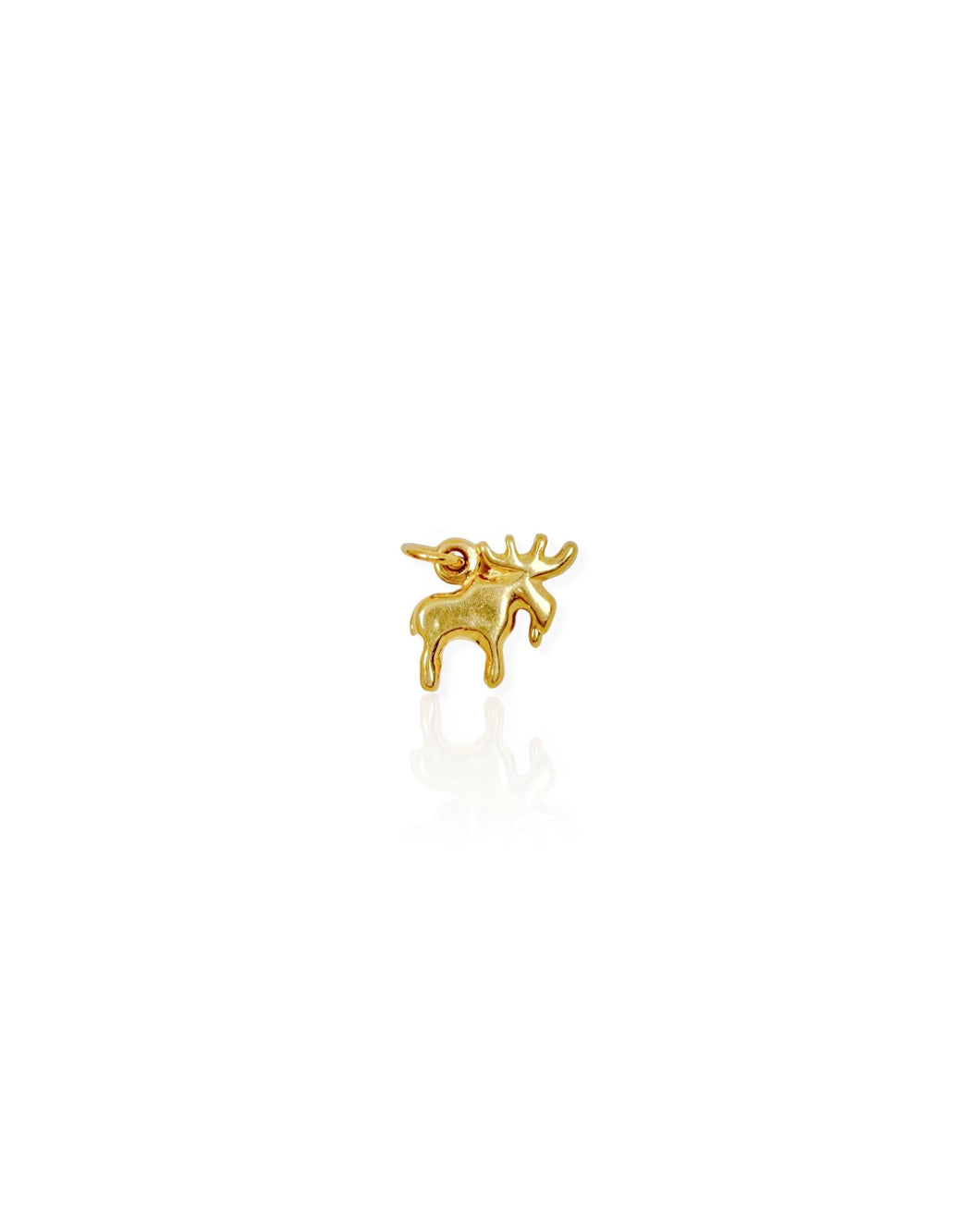 14k Gold Moose Charm