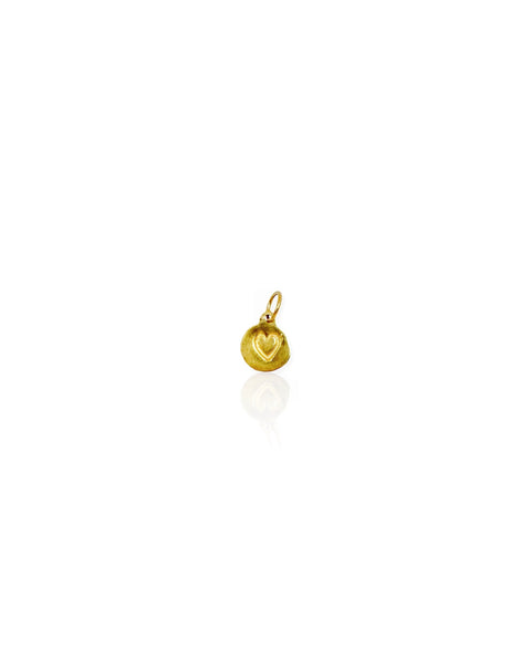 14k Gold Helen Ficalora Heart Charm