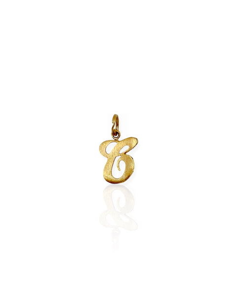 14k Gold Letter C Charm