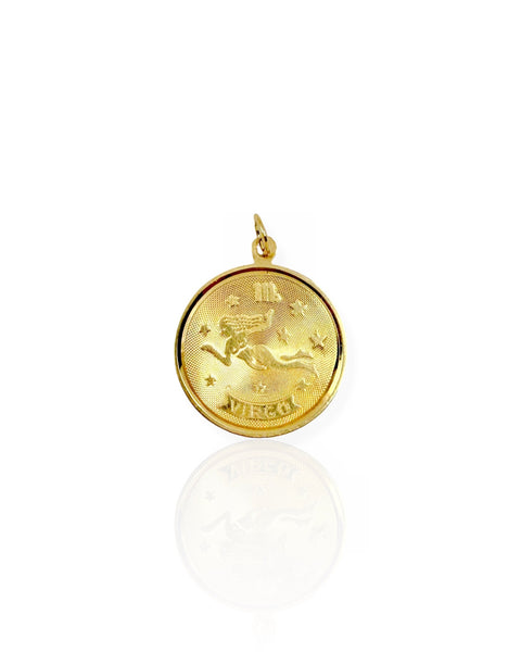 14k Gold Virgo Charm