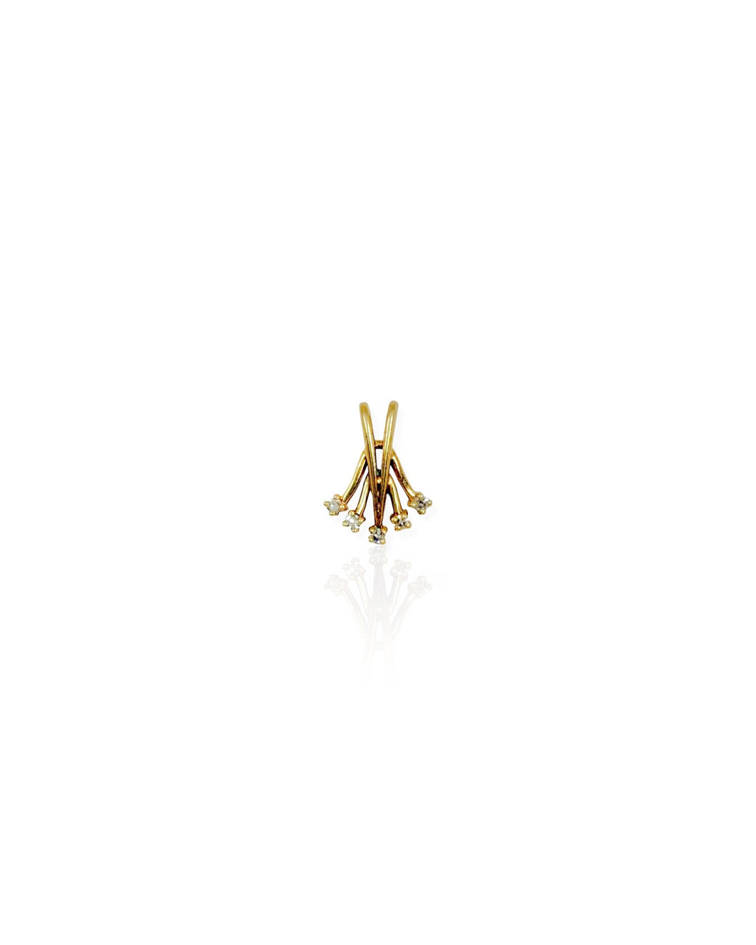 14k Gold Diamond Slider Charm