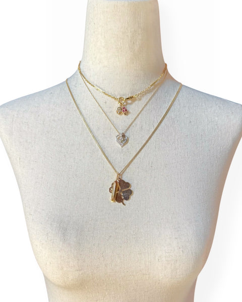 14k Gold Four Leaf Clover Charm