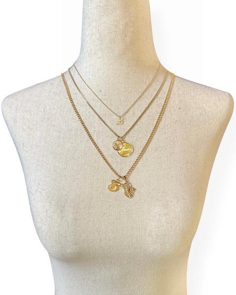 14k Gold Letter C Charm