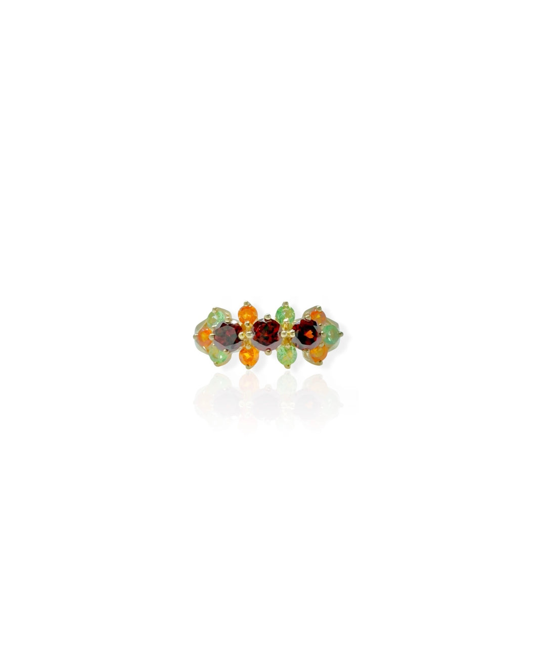 14k Gold Gemstone Ring (7.75)