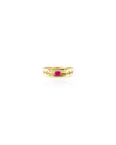 14k Gold Ruby Ring (4.75)