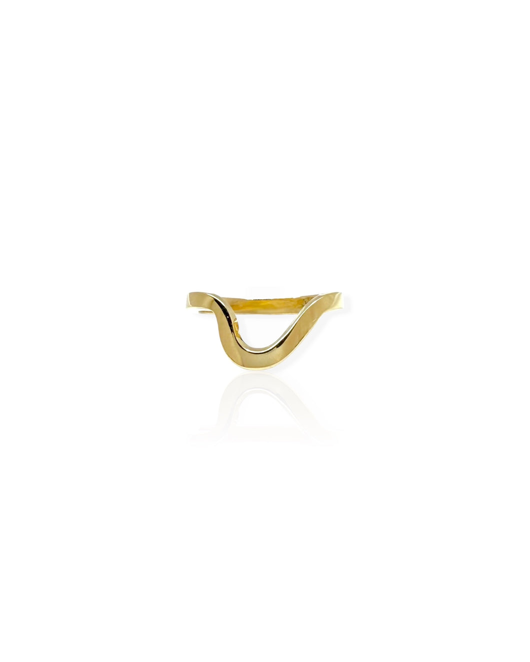 14k Gold Curve Ring (6.25)