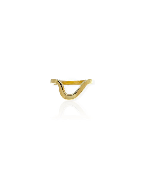 14k Gold Curve Ring (6.25)