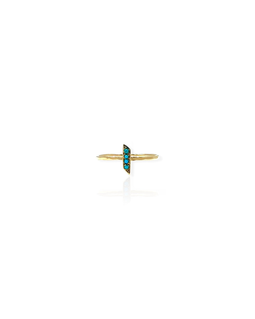 14k Gold Turquoise Seed Ring (6)
