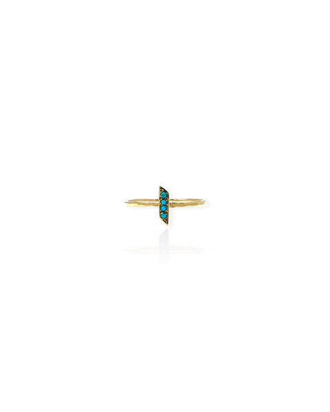 14k Gold Turquoise Seed Ring (6)